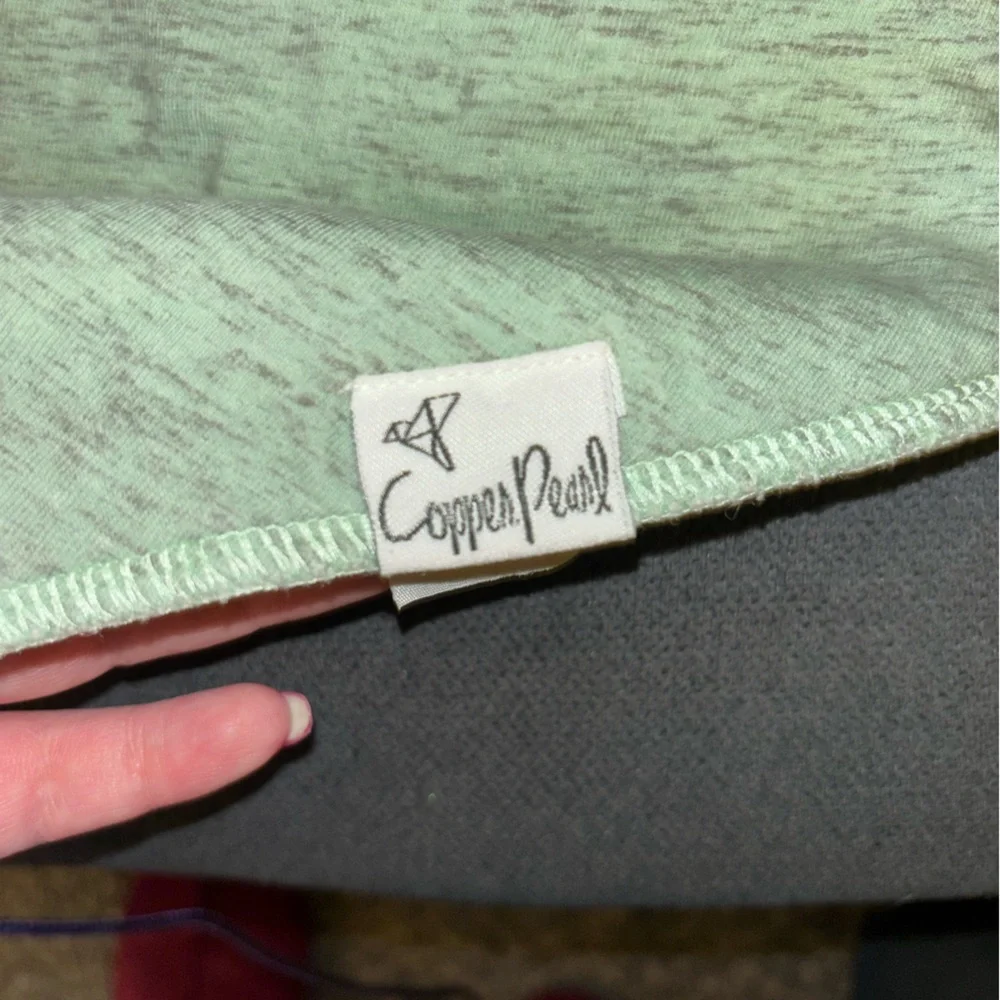 Copper Pearl Green Bandana Bib for Kids